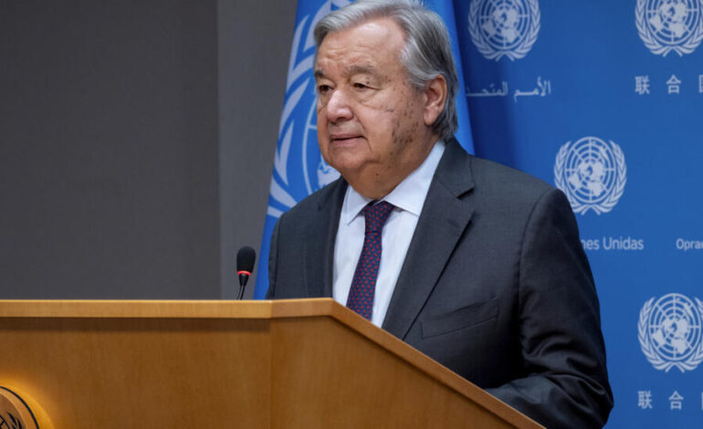Guterres appelle à une solution politique au conflit israélo-palestinien